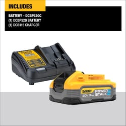 DeWalt 20V MAX Power Stack DCBP520C 5 Ah Lithium-Ion Battery and Charger Starter Kit