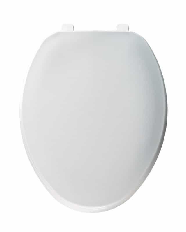 Mayfair Elongated White Plastic Toilet Seat - Ace Hardware