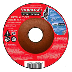 Diablo Steel Demon 4-1/2 in. D X 7/8 in. Steel Metal Cut-Off Disc 1 pc