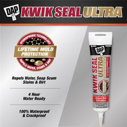 DAP Kwik Seal Ultra Biscuit Siliconized Acrylic Kitchen and Bath Sealant 5.5 oz