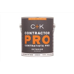 C+K Contractor Pro Semi-Gloss White Paint Exterior 1 gal
