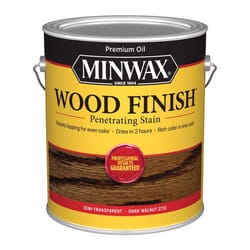 Minwax Wood Finish Semi-Transparent Dark Walnut Oil-Based Penetrating Wood Stain 1 gal