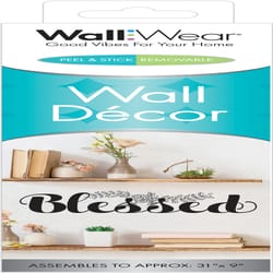 WallWear 1.5 in. H X 3 in. W X 9.25 in. L Vinyl Wall Decor