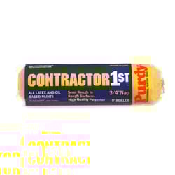 Purdy  Contractor 1st  Polyester  3/4 in.  x 9 in. W Paint Roller Cover  1 pk 