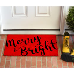 Calloway Mills Merry & Brights 3 W X 6 L Multi-Color Rectangle Coir Door Mat