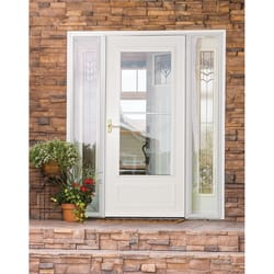 Larson Screen Away 81 in. H X 32 in. W Vinyl/Wood White Mid-View Reversible Storm Door