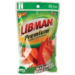 Libman Latex Cleaning Gloves L Orange 1 pk