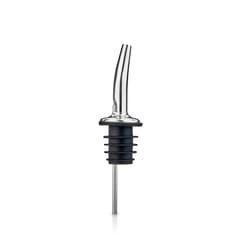 Viski Black/Silver Plastic/Stainless Steel Liquor Pourer