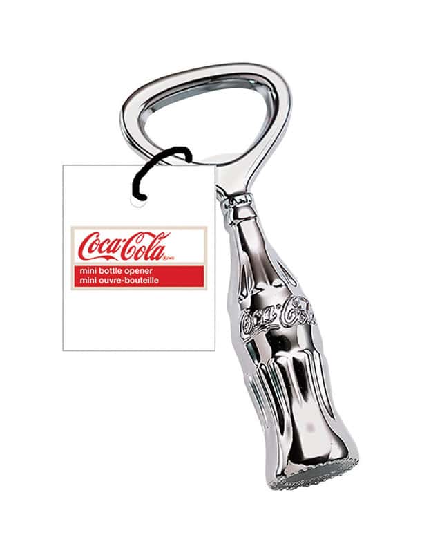 TableCraft CocaCola Chrome Silver Metal Manual Bottle Opener Ace