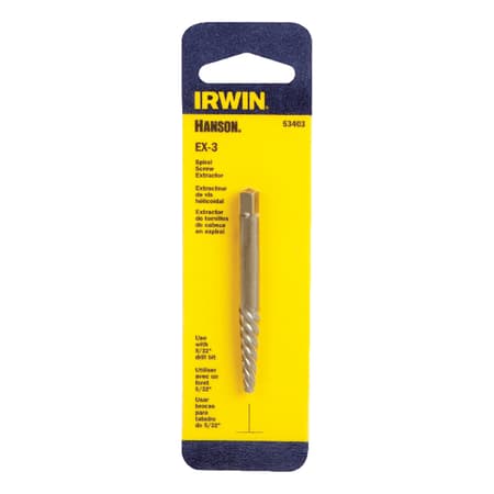 IRWIN Hanson 2-Pack Carbon Steel 3-in Screw Extractor in the Screw  Extractors & Sets department at