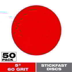 Diablo StickFast 5 in. Ceramic Blend Adhesive Sanding Disc 60 Grit Ultra Coarse 50 pk