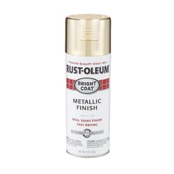 Rust-Oleum  Stops Rust  Gold  Bright Coat Metallic Spray  11 oz. 