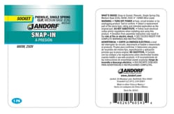 Jandorf Phenolic Medium Base Snap-In Socket 1 pk