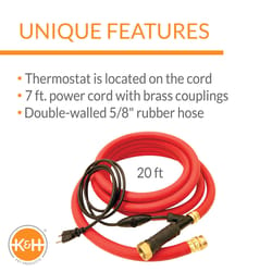 K&H Pet Prodcuts Heated Hose For Livestock