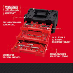 Craftsman Versastack 1/4, 3/8 and 1/2 in. drive Metric and SAE Mechanic's Tool Set 262 pc