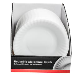 Chef Craft White Melamine Paper-like Bowl 6 in. D 24 pc