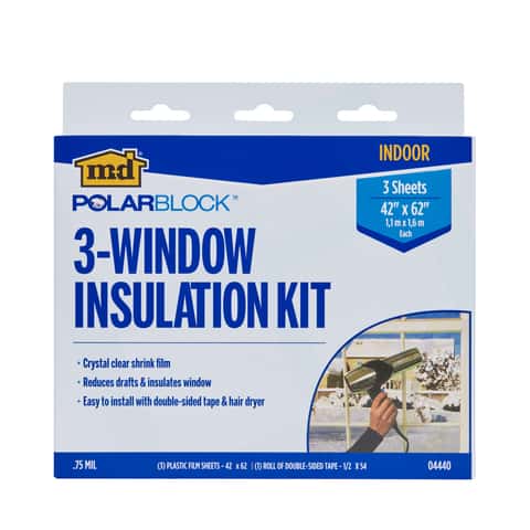 Do it Best 42 In. x 62 In. Indoor Shrink Film Window Kit, (9-Pack