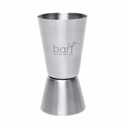 BarY3 1.5 oz Silver Stainless Steel Double Jigger