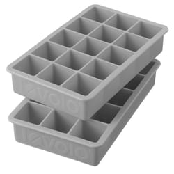 Tovolo Oyster Gray Silicone Cube Ice Tray