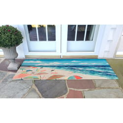 Liora Manne Illusions 1.92 W X 4.92 L Multi-color Casual Polyester Door Mat
