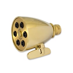 Whedon Flow Pro Polished Brass adjustable settings Showerhead 2.5 gpm