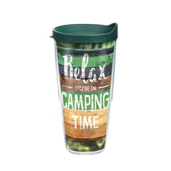 Tervis 24 oz Multicolored BPA Free Relax You are On Camping Time Tumbler with Lid