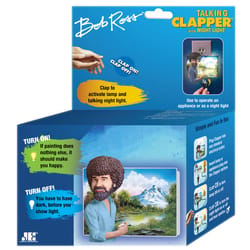 Clapper Bob Ross Talking Clapper and Nightlight Plastic 1 pc