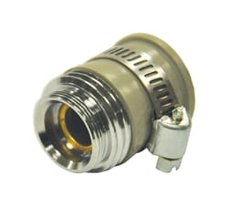 Danco 55/64 in.-27 or Female3/4 in. in. Brass Female/Male Garden Hose Aerator Adapter