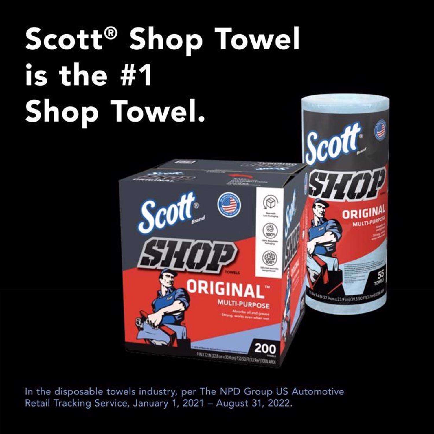 Kimberly Clark Scott Shop Towels, Blue - 6 count