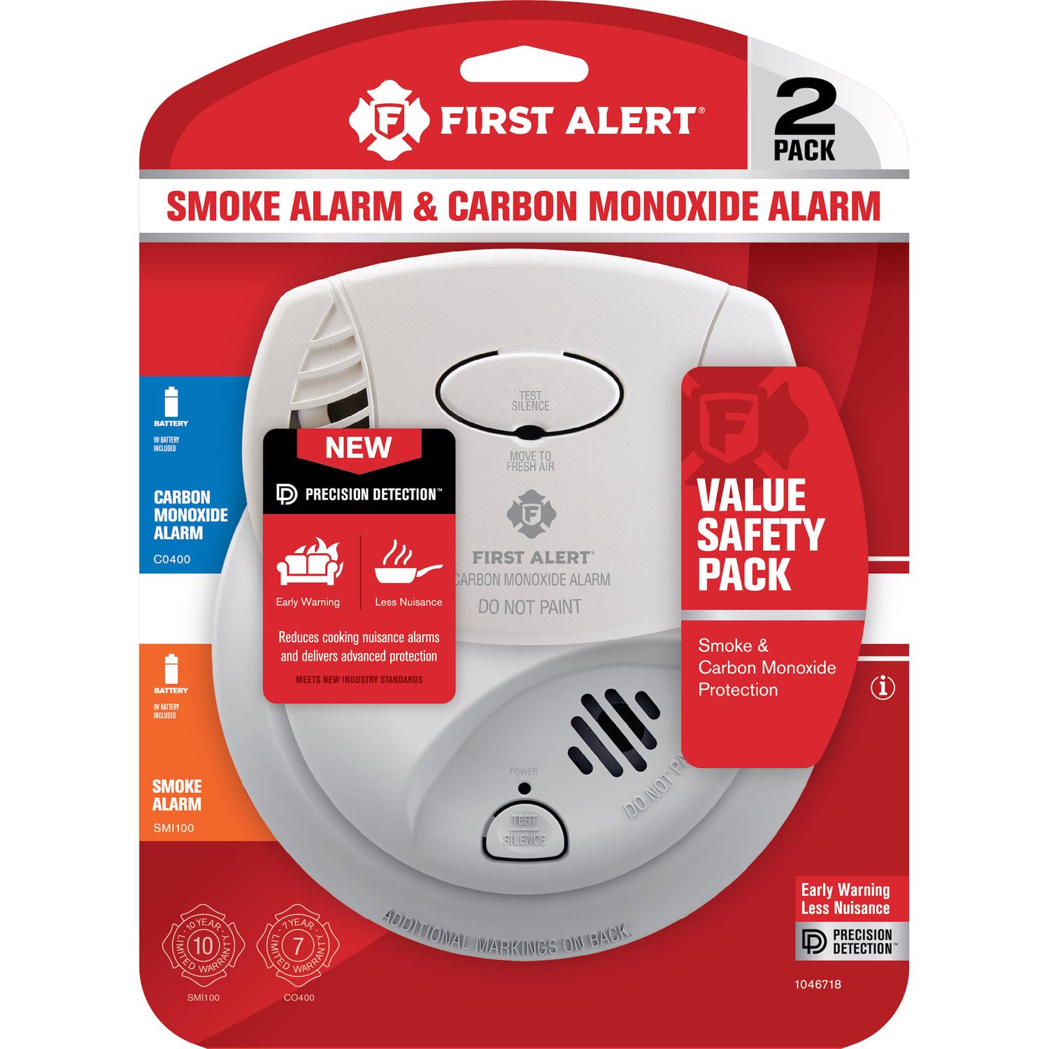 First Alert Battery-Powered Ionization Smoke and Carbon Monoxide ...