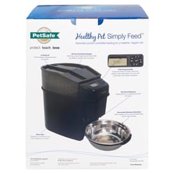 PetSafe Simply Feed Black Automatic Plastic 24 cups Pet Feeder For Cats/Dogs
