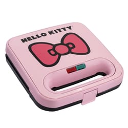 Uncanny Brands Hello Kitty Pink Cast Aluminum Nonstick Surface Sandwich Maker