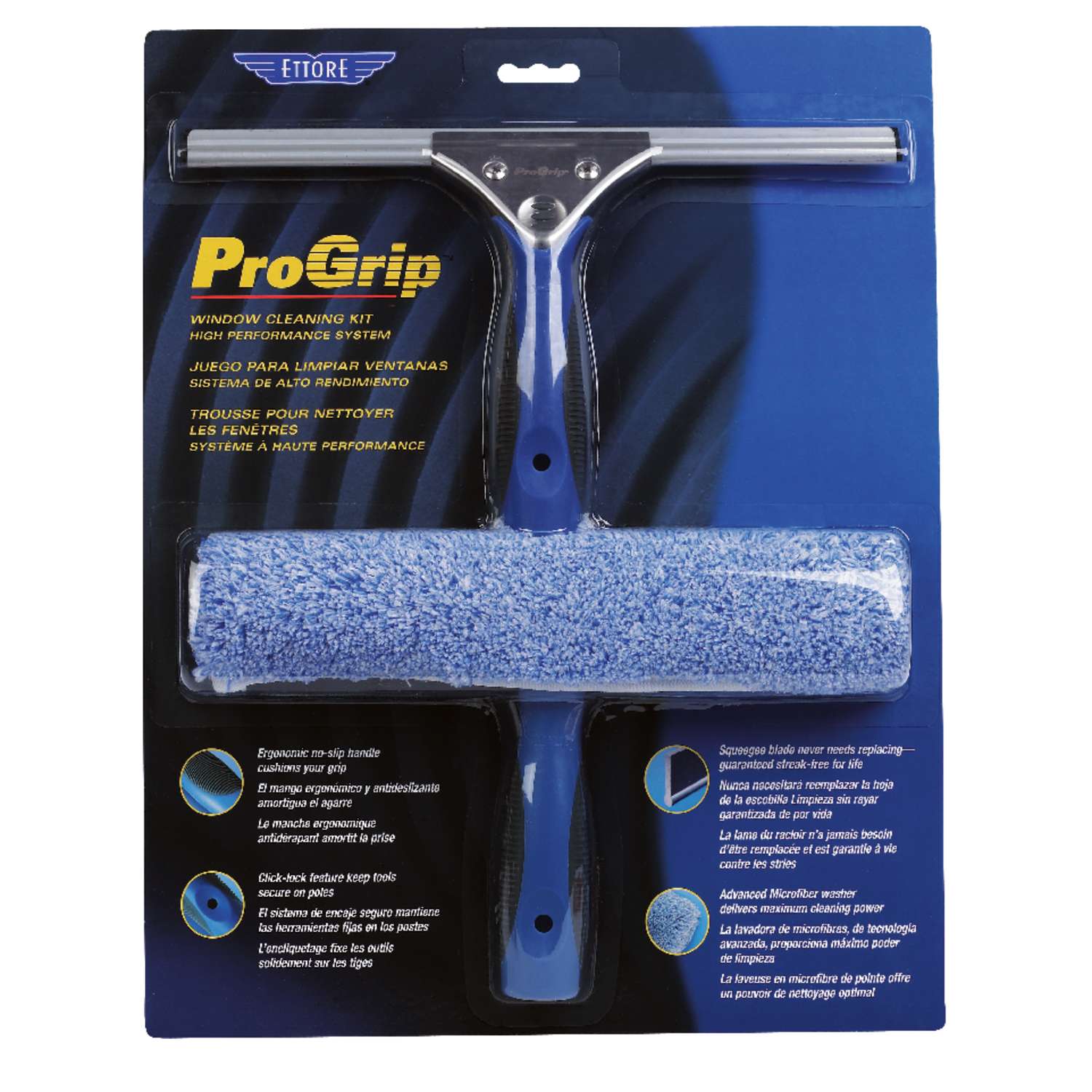 Ettore ProGrip 10 in. Silicone Window Squeegee Ace Hardware
