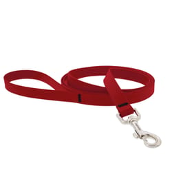 LupinePet Splash Brick Red BioThane Dog Leash One Size Fits All