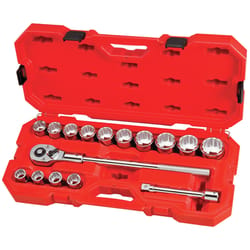 Craftsman 3/4 in. drive SAE 12 Point Socket and Ratchet Set 16 pc