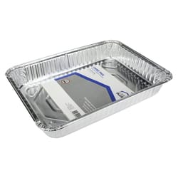 Home Plus Durable Foil 9 in. W X 13 in. L Cake Pan Silver 1 pk