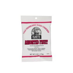 Claeys Old Fashioned Assorted Fruit Hard Candy 6 oz