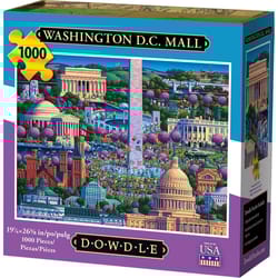 Dowdle Washington DC Personal Puzzle Cardboard/Paper Multicolored 1000 pc