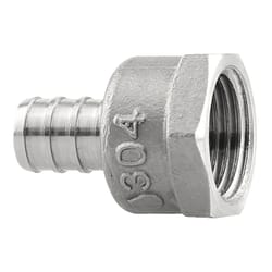 Boshart Industries 1/2 in. PEX X 1/2 in. D FPT Stainless Steel Adapter