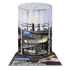 Markal Paint-Riter White Bullet and Chisel Tip Liquid Paint Marker 1 each