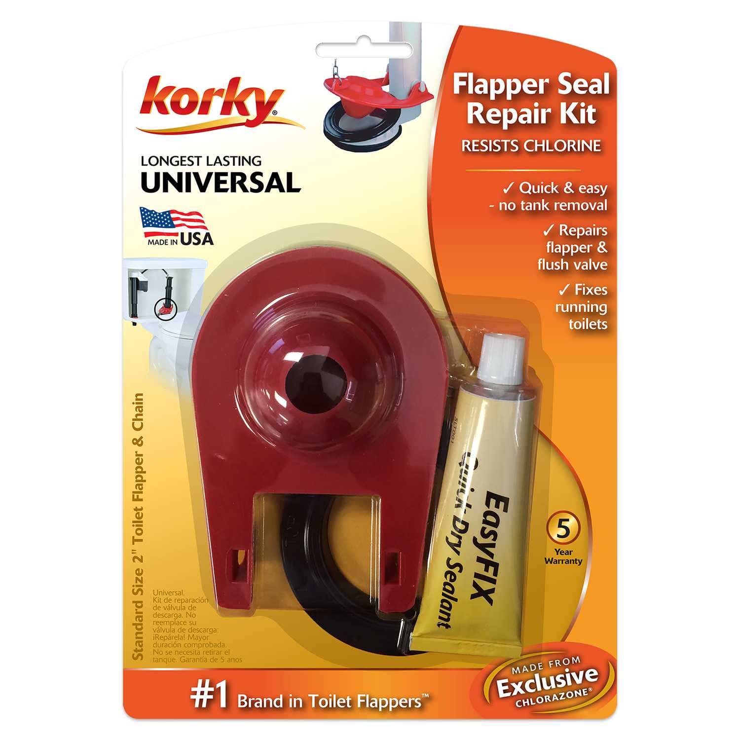 Korky 2 inch Universal Easy Fix Repair Kit Ace Hardware