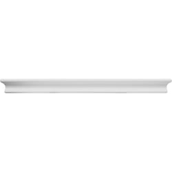 High & Mighty 2 in. H X 24 in. W X 6 in. D White Wood Floating Shelf