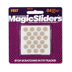 Magic Sliders Felt Self Adhesive Protective Pads Oatmeal Round 3/8 in. W X 3/8 in. L 84 pk