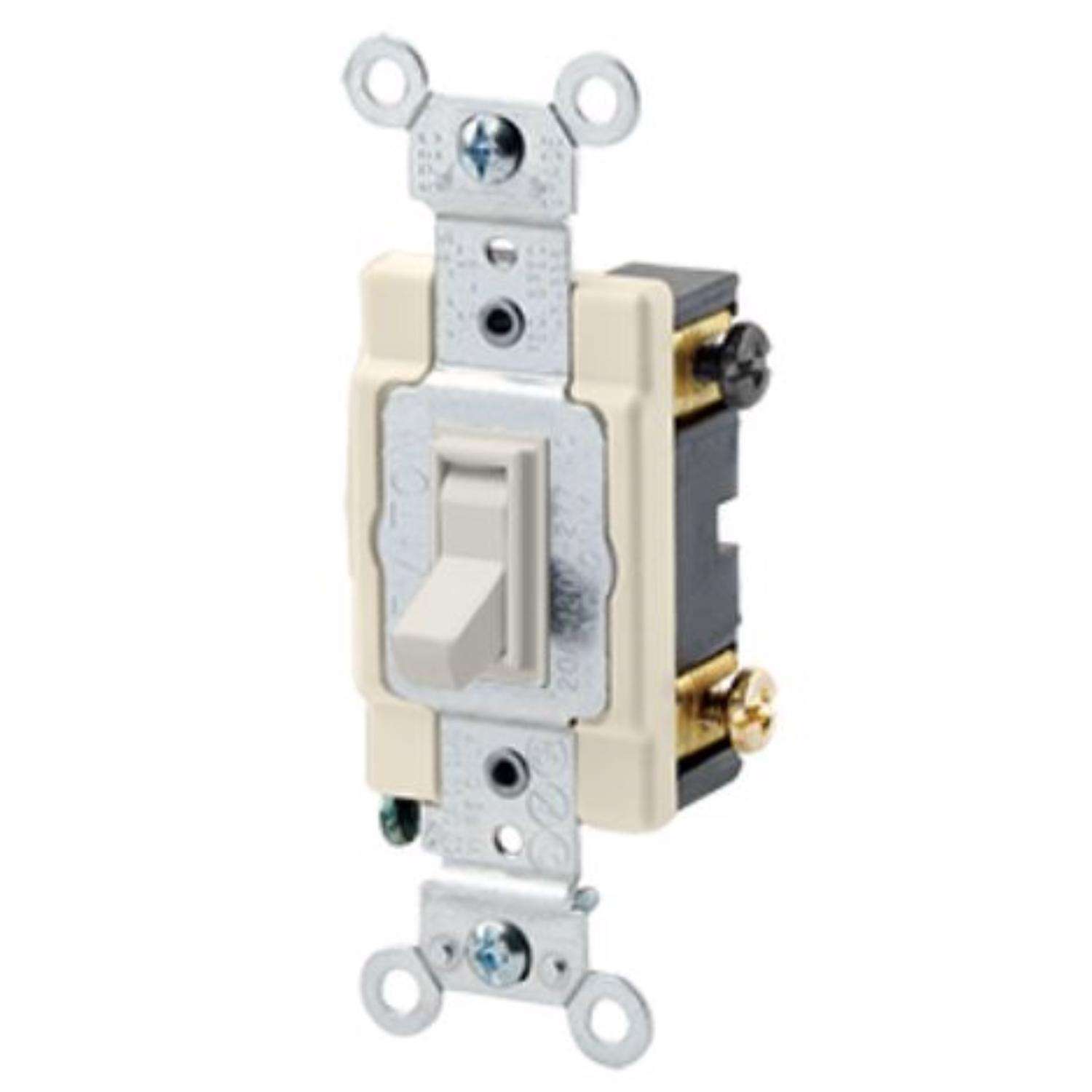 Leviton 15 Amps Toggle Ac Quiet Switch Light Almond 1 Pk Ace Hardware 0730