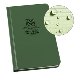 Rite in the Rain 4.75 in. W X 7.5 in. L Sewn Bound Green All-Weather Notebook