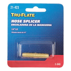 Tru-Flate Brass Hose Splicer 1/4 in. 1 pc