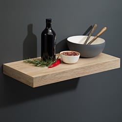 Dolle Big Boy 2 in. H X 9.8 in. W X 9.8 in. D Oak Particle Board Decorative Wall Shelf