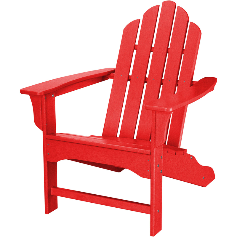 Photos - Garden Furniture Hanover All Weather Red HDPE Frame Adirondack Chair HVLNA10SR 