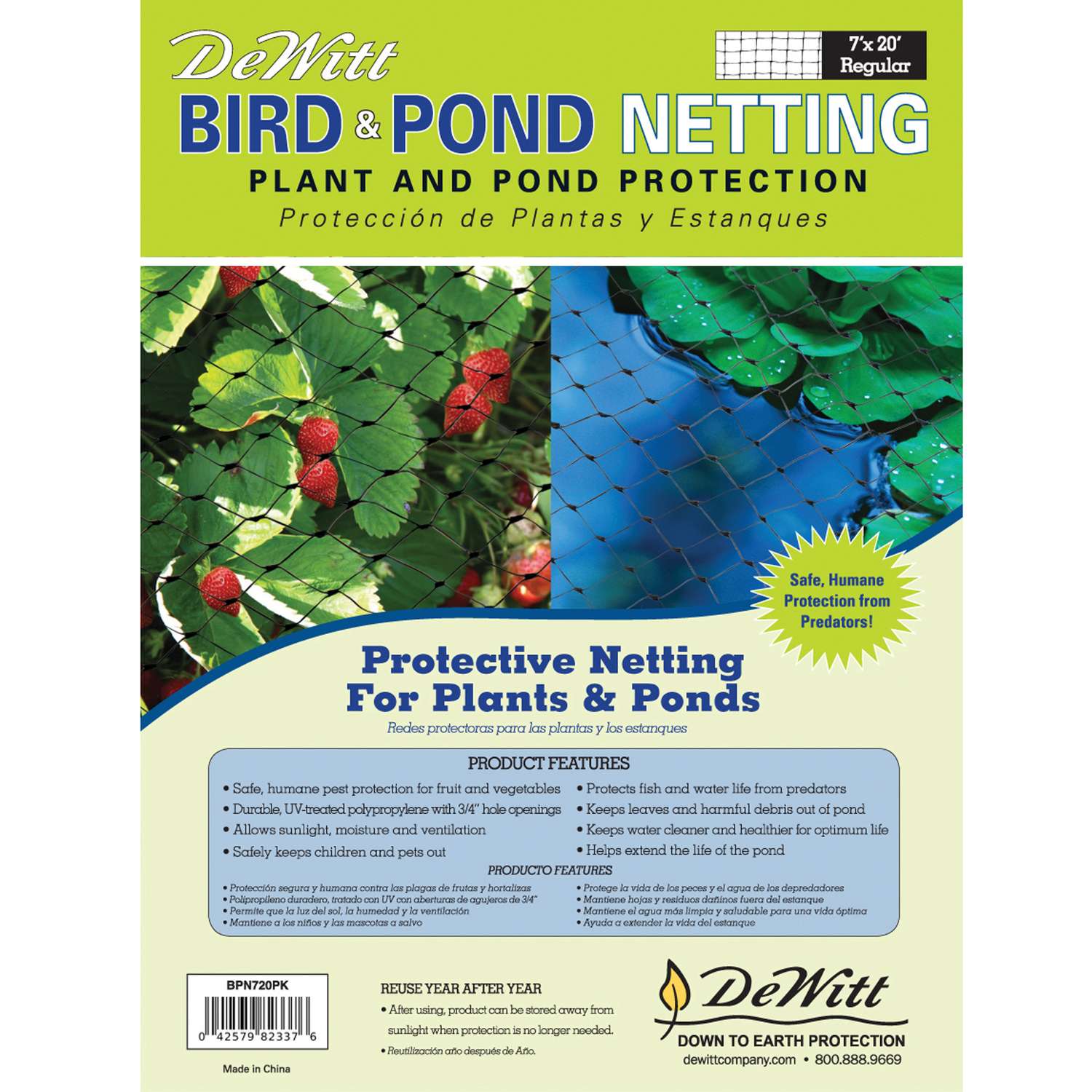 DeWitt 20 ft. L X 7 ft. W 14 pk Bird Netting Ace Hardware