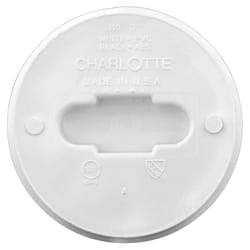 Charlotte Pipe Schedule 40 2 in. MPT X 2 in. D Hub PVC Clean-Out Plug 1 pk